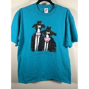Vintage 80s 1987 Moos Brothers Blues Brothers Parody Shirt USA Made Sz Large (G)